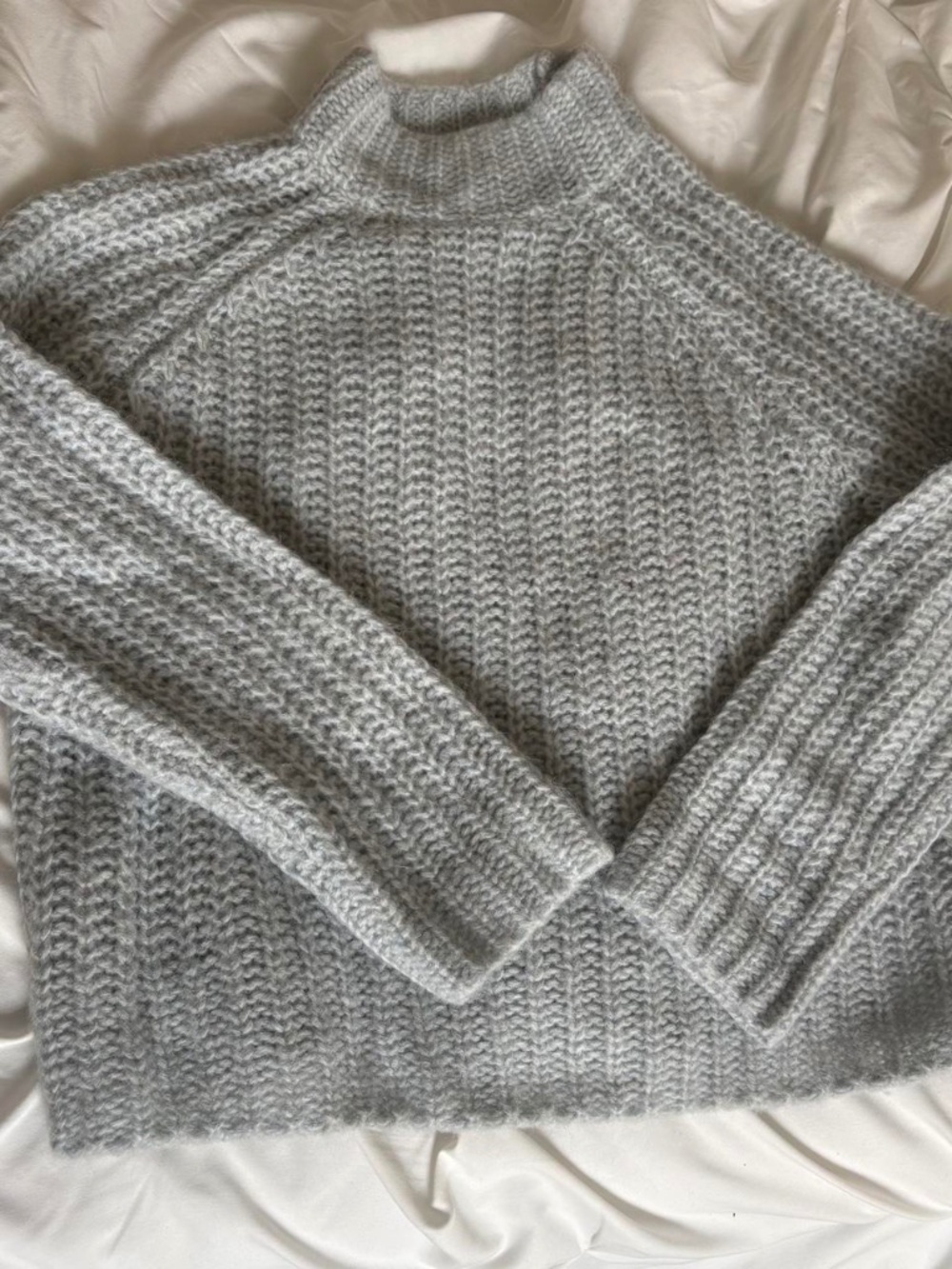 light blue vince turtleneck sweater